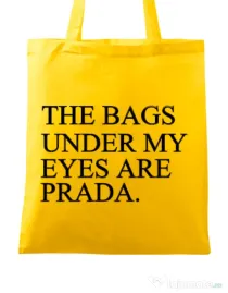 Sacosa din panza Prada bags Galben