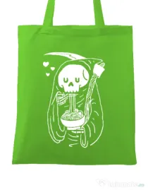 Sacosa din panza Ramen Reaper Verde mar