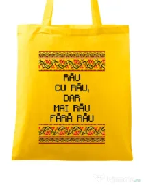 Sacosa din panza Rau cu rau Galben