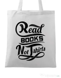 Sacosa din panza Read books Alb
