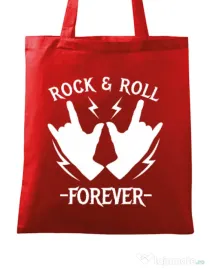 Sacosa din panza Rock and roll Rosu
