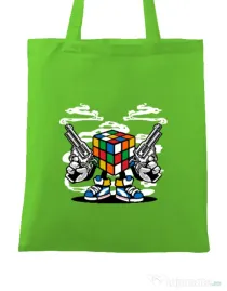 Sacosa din panza Rubix Killer Verde mar
