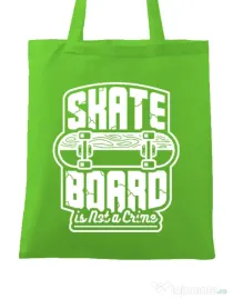 Sacosa din panza Skate Board Verde mar