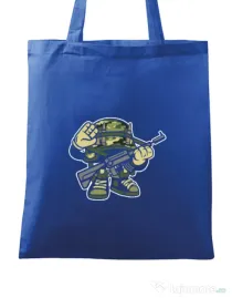 Sacosa din panza Soldier Albastru regal
