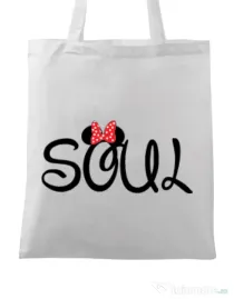 Sacosa din panza Soul Alb