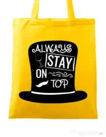 Sacosa din panza Stay on top Galben