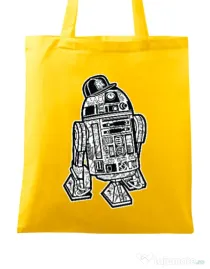 Sacosa din panza Street R2D2 Galben