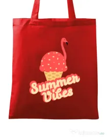 Sacosa din panza Summer Vibes Rosu