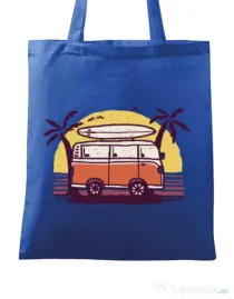 Sacosa din panza Sunset Van Albastru regal