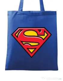 Sacosa din panza Superman Albastru regal