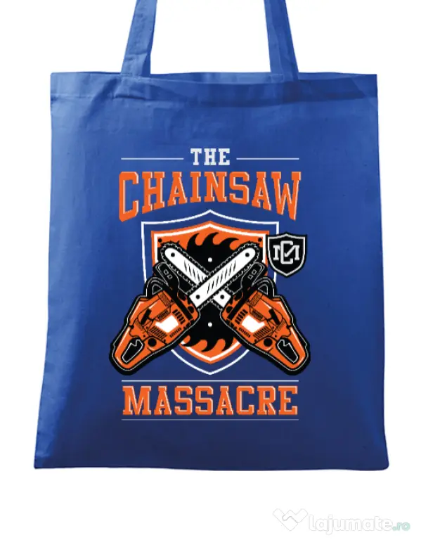 Sacosa din panza The Chainsaw Massacre Albastru regal