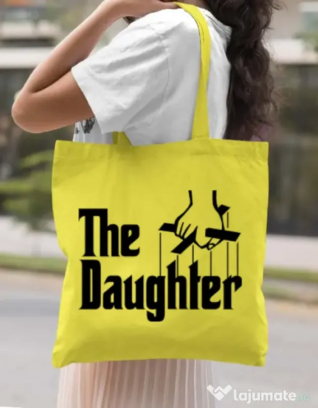 Sacosa din panza The daughter Galben