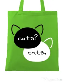 Sacosa din panza The fault in our cats Verde mar