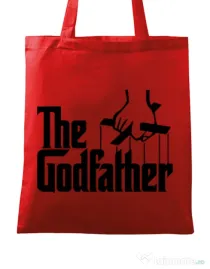 Sacosa din panza The godfather Rosu