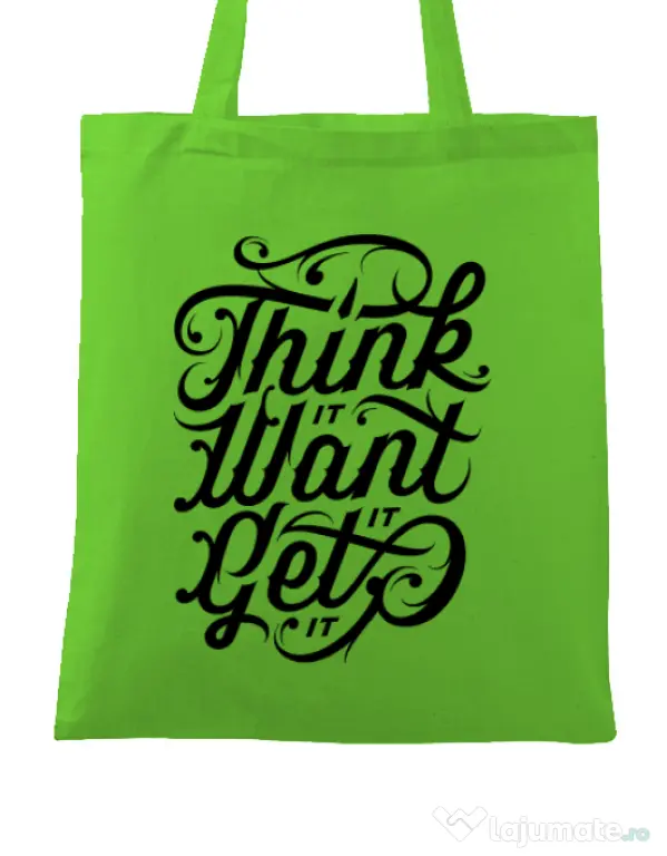 Sacosa din panza Think it Verde mar