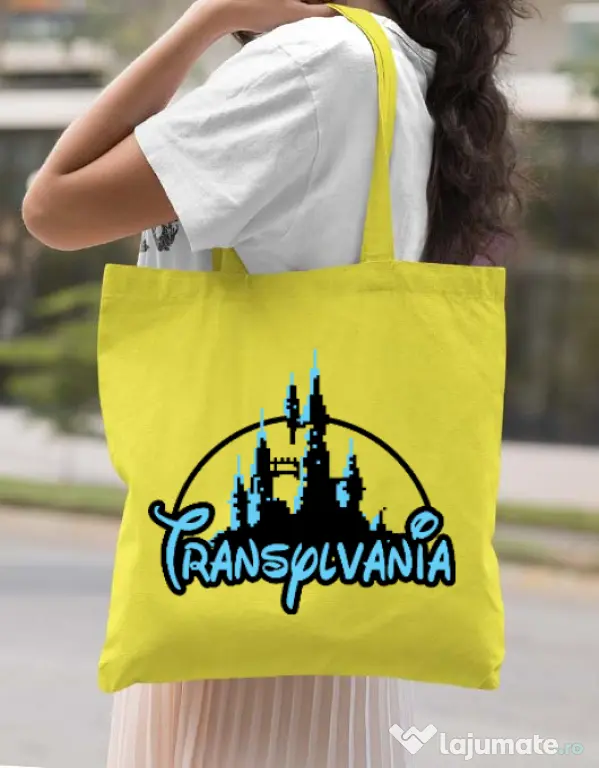 Sacosa din panza Transylvania Galben