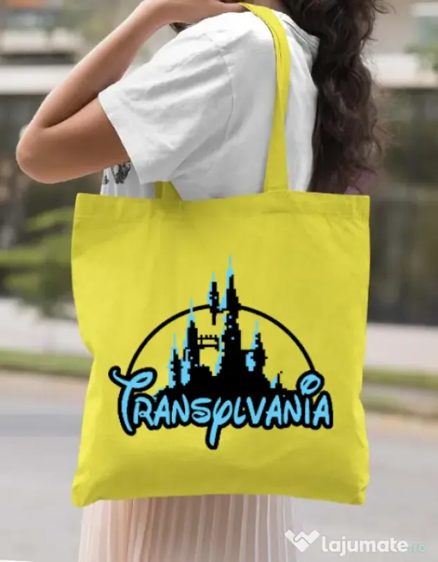 Sacosa din panza Transylvania Galben