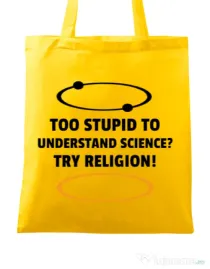 Sacosa din panza Try religion Galben