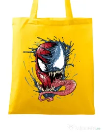 Sacosa din panza Venom vs Spiderman Galben