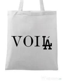 Sacosa din panza Voila Alb