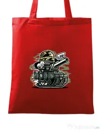 Sacosa din panza War Tank Rosu