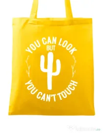 Sacosa din panza You can’t touch Galben