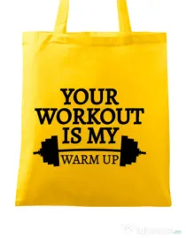 Sacosa din panza Your workout Galben