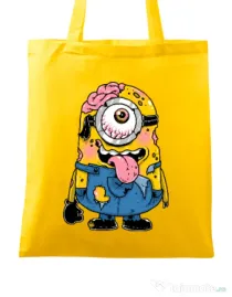 Sacosa din panza Zombie minion Galben