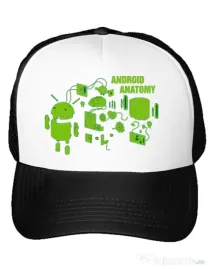 Sapca personalizata Android anatomy Alb