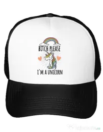 Sapca personalizata Bitch Please Alb