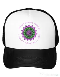 Sapca personalizata C’mon inner peace Alb