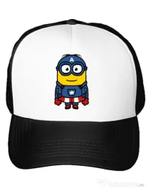 Sapca personalizata Captain minion Alb