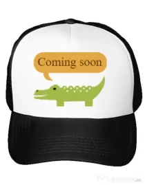 Sapca personalizata Coming soon Alb