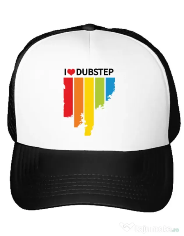 Sapca personalizata I love dubstep Alb