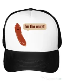 Sapca personalizata I’m the wurst Alb