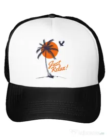 Sapca personalizata Just relax Alb