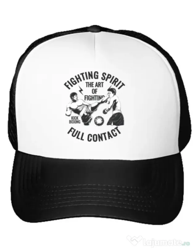Sapca personalizata Kick boxing Alb