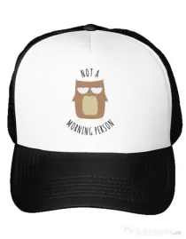 Sapca personalizata Morning owl Alb