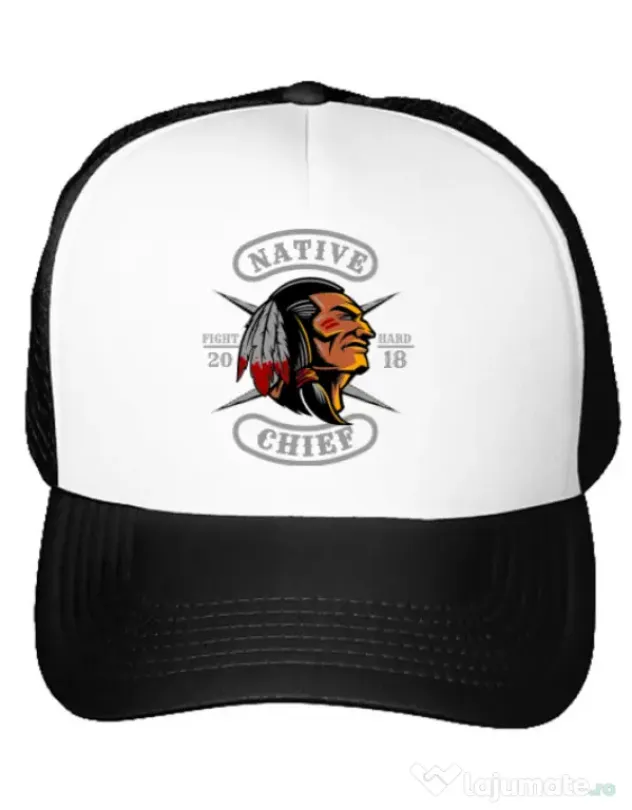 Sapca personalizata Native chief Alb