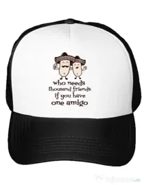 Sapca personalizata One amigo Alb