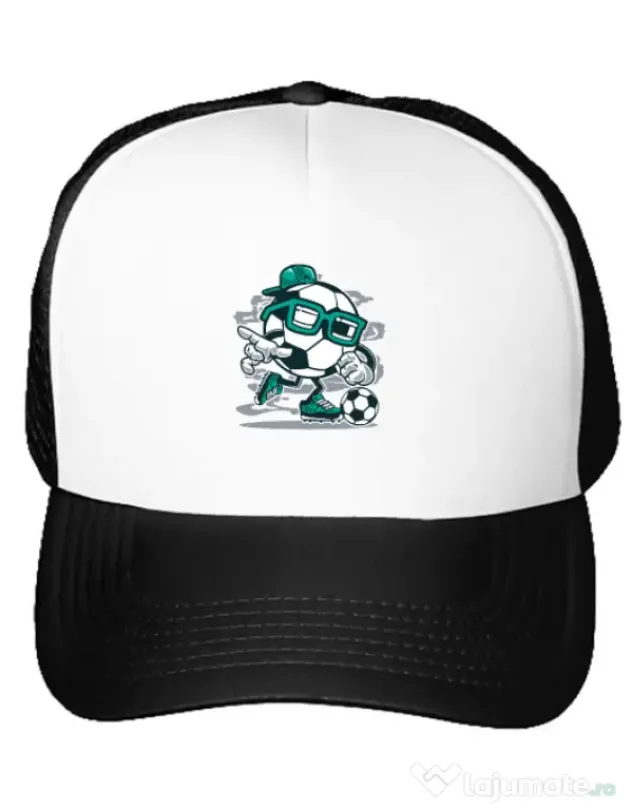 Sapca personalizata Street Soccer Alb