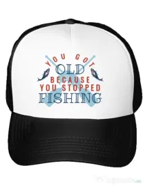 Sapca personalizata You stopped fishing Alb