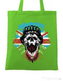 Sacosa din panza Anarchy queen Verde mar
