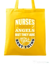 Sacosa din panza Angel nurses Galben