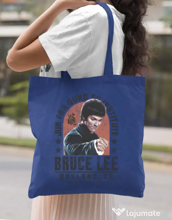 Sacosa din panza Bruce Albastru regal