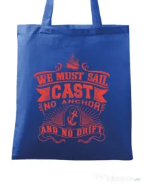Sacosa din panza Cast no anchor Albastru regal