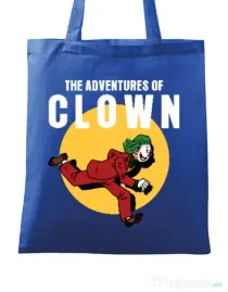 Sacosa din panza Clown adventures Albastru regal