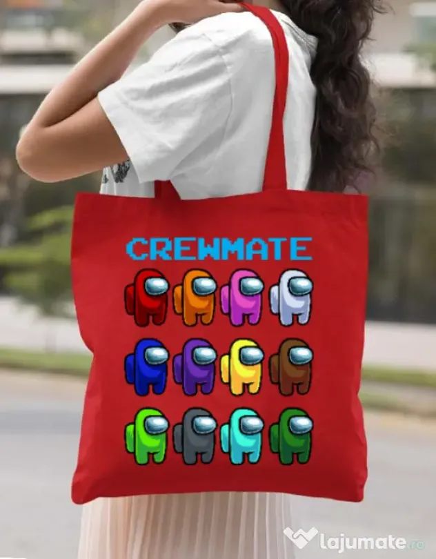 Sacosa din panza Crewmate Rosu