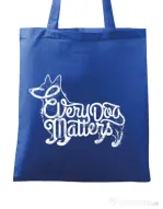 Sacosa din panza Every dog matters Albastru regal