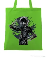 Sacosa din panza Gas mask scissor Verde mar